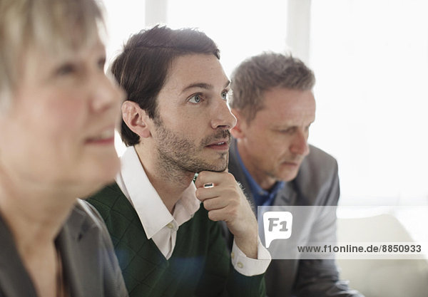 Businessman with colleagues in office