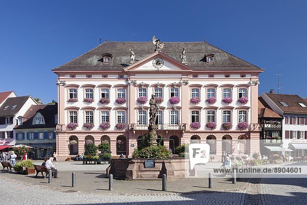 Town Hall  Market Place  Gengenbach  Kinzigtal Valley  Black Forest  Baden Wurttemberg  Germany  Europe