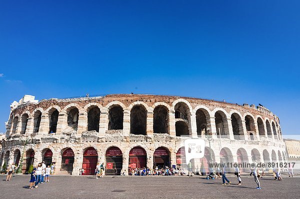 The Roman Arena  Verona  UNESCO World Heritage Site  Veneto  Italy  Europe