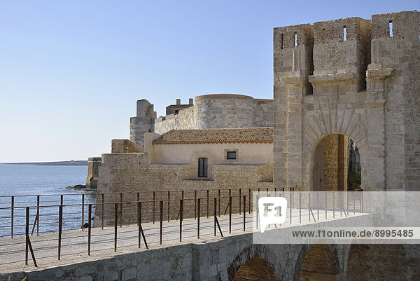 Castello Maniace castle  Syracuse  Province of Syracuse  Sicily  Italy