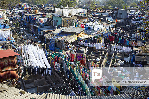 Open-air laundry  Mumbai  India