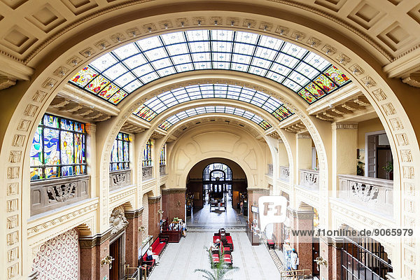 Art Nouveau hall  Gellért Thermal Baths  Budapest  Hungary