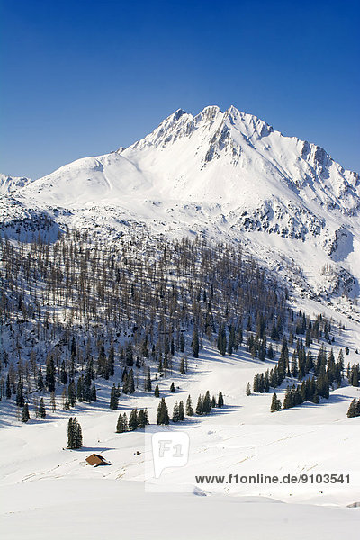 Mondscheinspitze Mountain in winter Karwendel Mountains Tyrol Austria