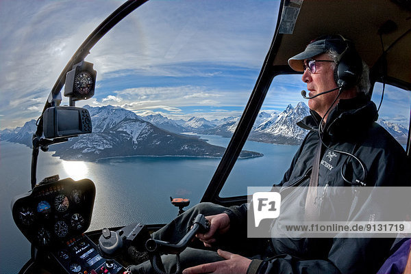 helicopter  aerial photography  Coast Mountains  British Columbia  Canada pilot