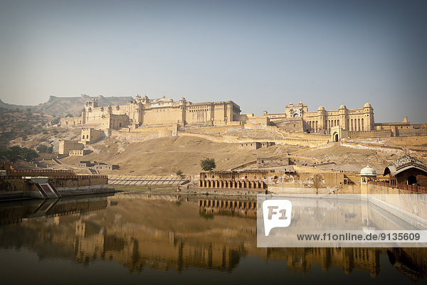The incredible Amber Fort near Jaipur  Rajasthan State India
