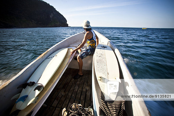 fangen fahren Boot Entdeckung Nicaragua mitfahren Brandung