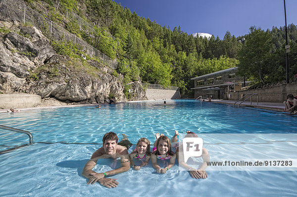 Radium hot spring  Kootenay National Park  British Columbia  Canada
