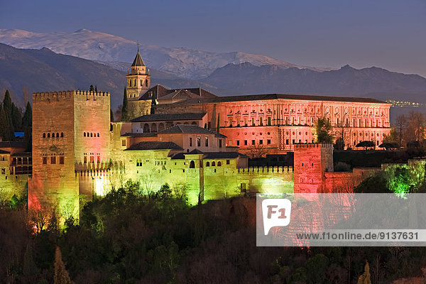Europa Palast Schloß Schlösser UNESCO-Welterbe Zitadelle maurisch Spanien