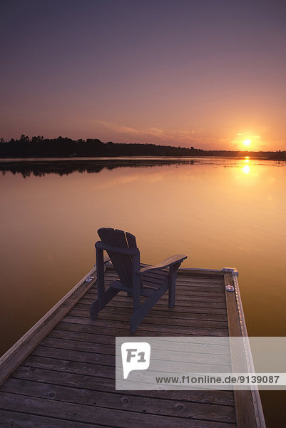 Sunrise on Sparrow lake  Muskoka  Ontario