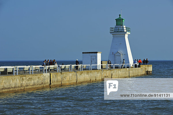 Lighthouse on Lake Ontario at Port Dalhouise  St Catharines  Ontario  Canada