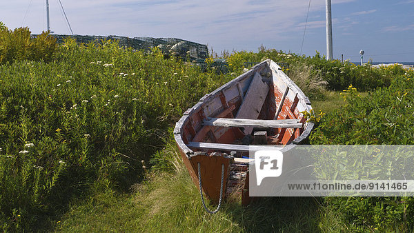 Ruderboot  Reuse  verlassen  Hummer  Kanada  Nova Scotia  Neuschottland