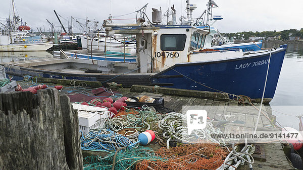 Boot  Dock  angeln  Kanada  Nova Scotia  Neuschottland