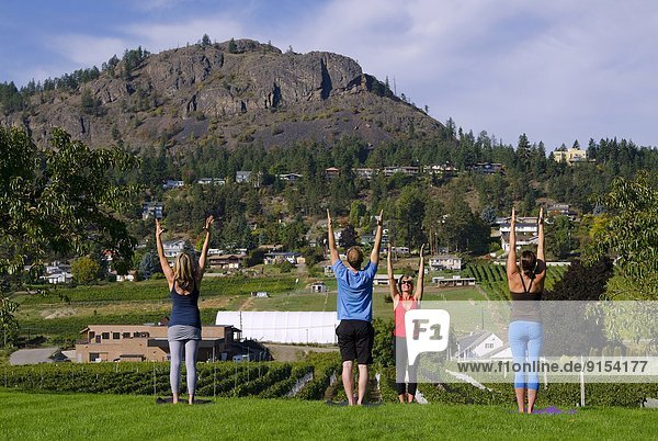 Yoga in the vineyard  Mt Boucherie Estate Winery  West Kelowna  British Columbia  Canada. MR_017  MR_018  MR_019  MR_020.
