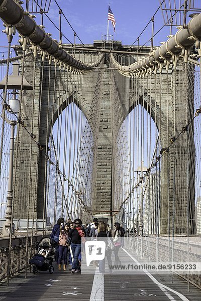 Brooklyn Bridge  New York  NY  USA