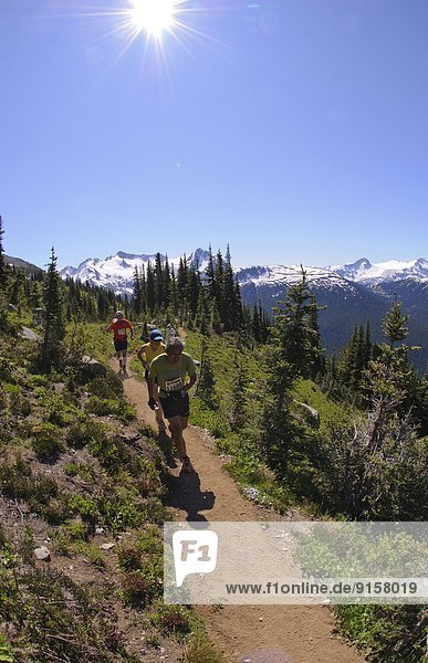 5 Peaks 2011 trail running race series. Ziggy's Meadow  Blackcomb Mountain  Whistler  British Columbia  Canada