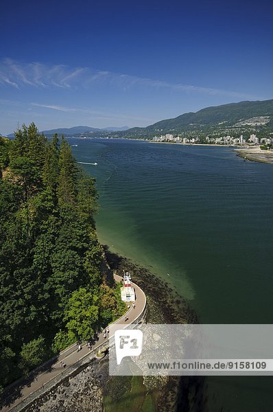 Stanley Park Seawall. Vancouver  British Columbia. Canada