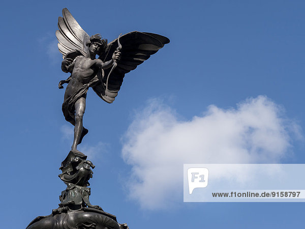 Eros in Piccadilly Circus  London  UK