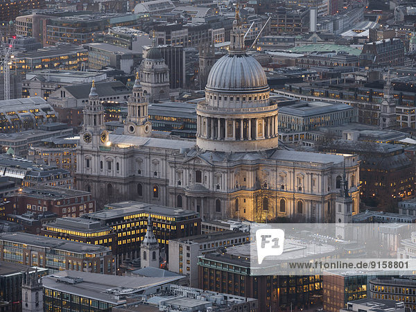 Stadtansicht von London mit St. Pauls Cathedral  England