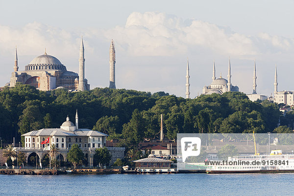 Blaue Moschee und Hagia Sophia,  Istanbul,  Türkei