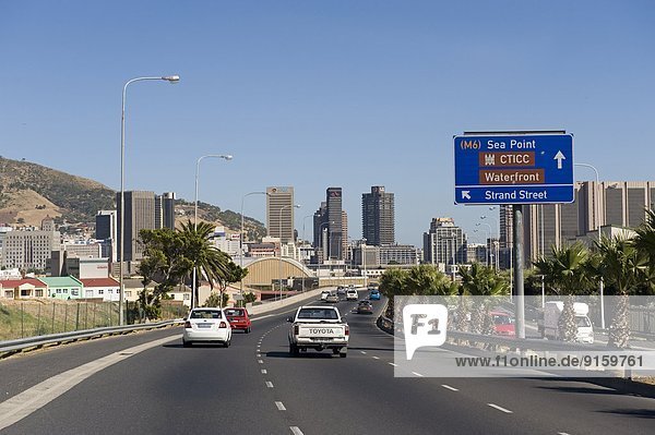 Highway in Kapstadt Südafrika
