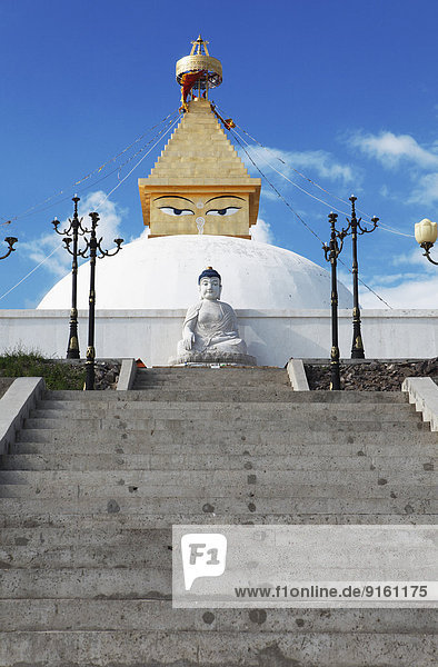 Stufen zum Stupa im Kloster Amarbayasgalant  Selenge-Aimag  Mongolei