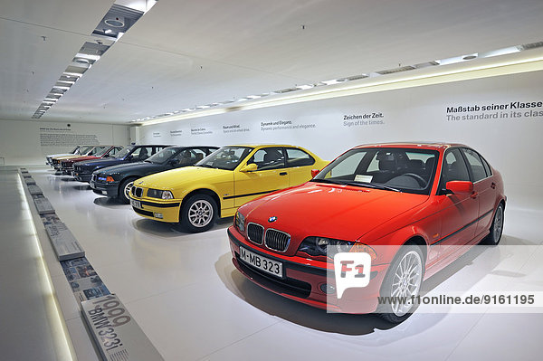 Alte BMW-Dreier-Modelle  BMW-Museum  München  Oberbayern  Bayern  Deutschland