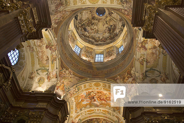 Church dome  Benedictine Melk Abbey  Melk  Lower Austria  Austria