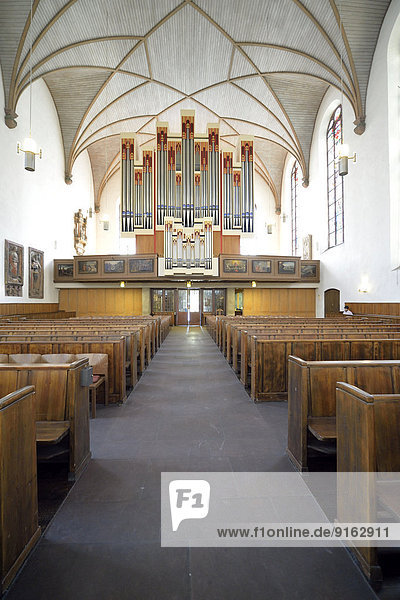 Rieger-Orgel  Hauptschiff  St.-Katharinen-Kirche  evangelische Hauptkirche  Frankfurt am Main  Hessen  Deutschland