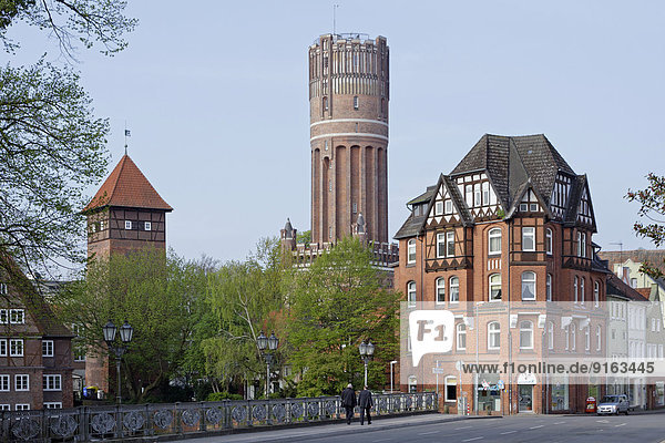 Ratsmühle  Wasserturm  Lüneburg  Niedersachsen  Deutschland