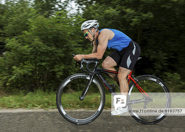 Triathlete  45 years  cycling  Kaisersträßle road  Baden-Württemberg  Germany