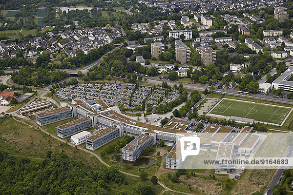 Aerial view  University of Koblenz  Karthause quarter  Koblenz  Rhineland-Palatinate  Germany