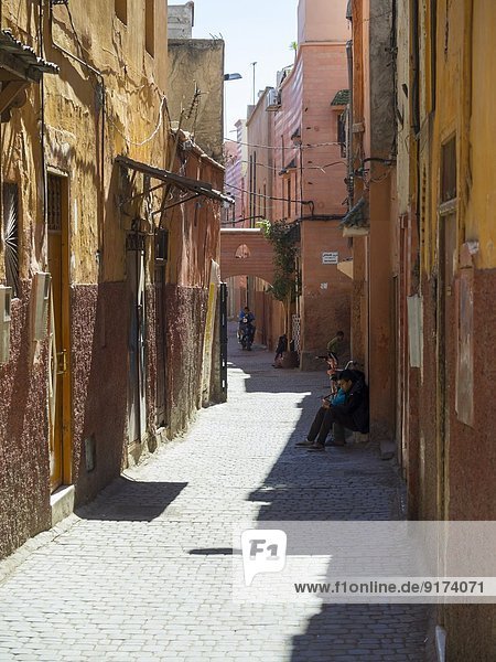 Morocco  Marakesh  Medina  alley Derb Dabachi