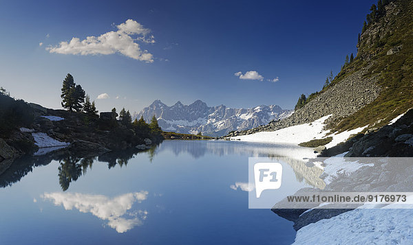 Österreich Steiermark Kreis Liezen Tauern Blick auf Dachstein Spiegelsee