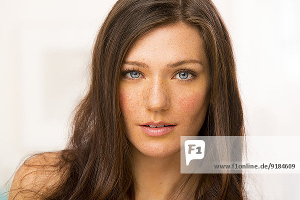 Caucasian woman smiling