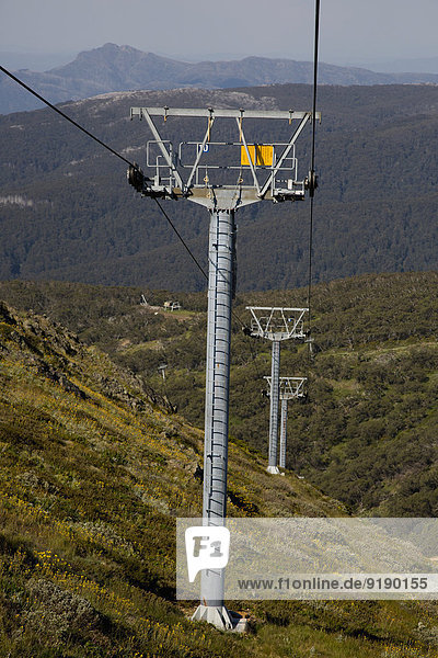Gondolas in mountain
