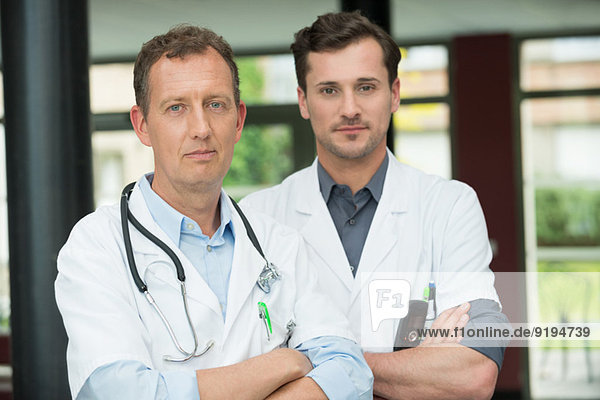 Portrait of two male doctors