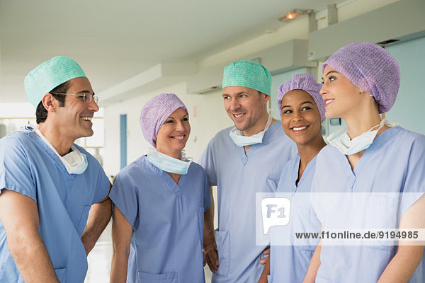 Medical team smiling