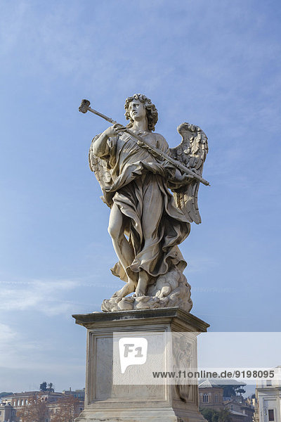 Rom Hauptstadt Brücke Statue Italien