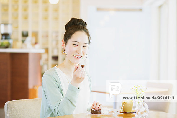 Frau Entspannung Cafe japanisch