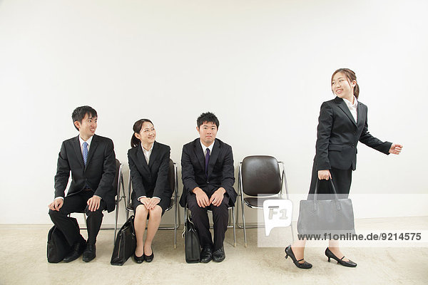 Mensch Menschen Zimmer warten Business japanisch