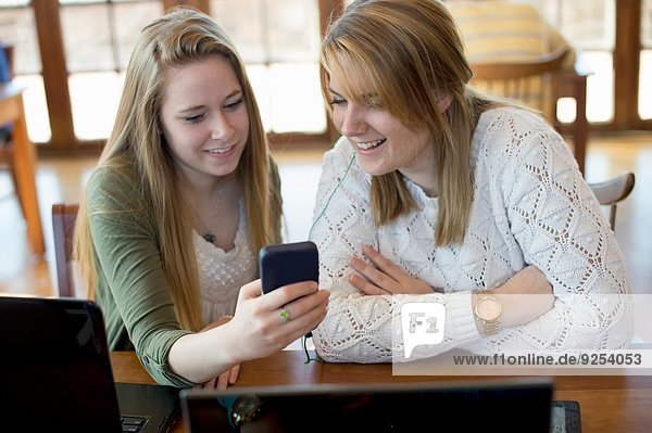 Young women using smartphone