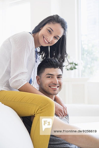 Portrait of happy  young couple