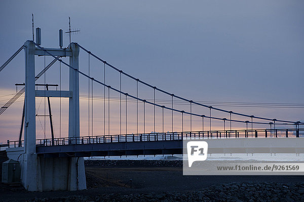 Sonnenuntergang Brücke