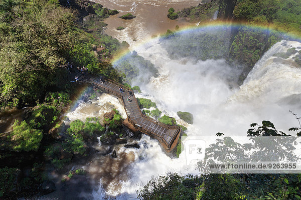 South America  Argentina  Parana  Iguazu National Park  Iguazu Falls  Rainbow