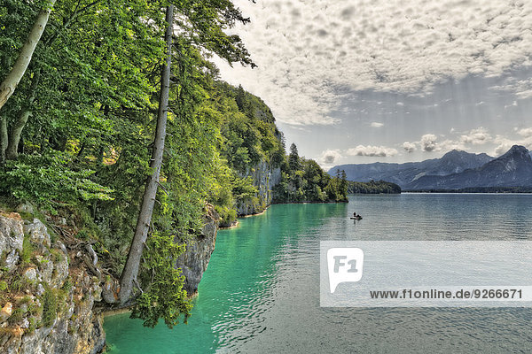 Österreich Salzkammergut Salzburger Land Sankt Gilgen Blick auf den Wolfgangsee