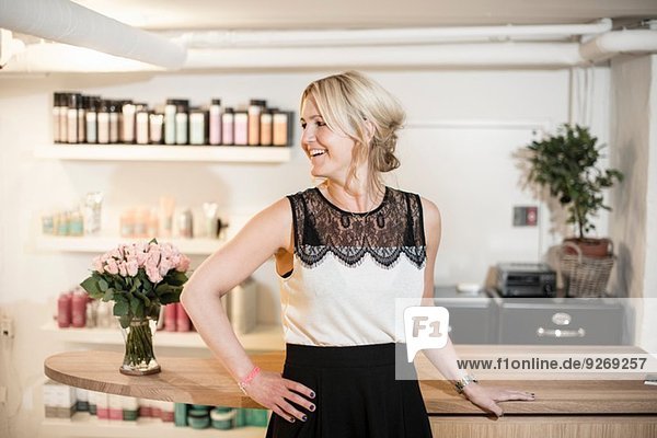 Female business owner in hair salon  portrait