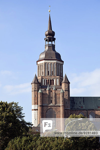 St.-Marien-Kirche von 1298 in der Stralsunder Altstadt,  Stralsund,  Mecklenburg-Vorpommern,  Deutschland