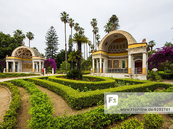Park of Villa Giulia with botanical gardens  Palermo  Sicily  Italy