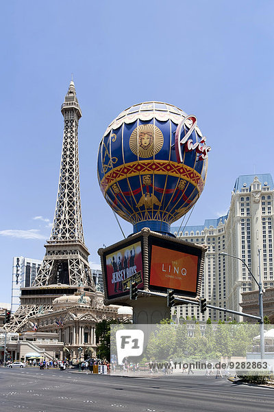 Paris Las Vegas hotel and casino at The Strip  Nevada  USA