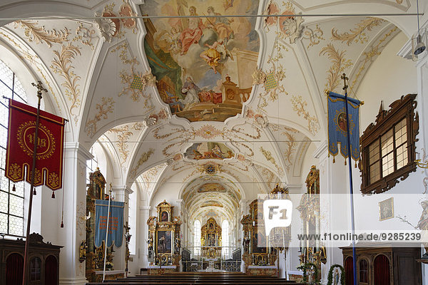 Klosterkirche Beyharting  Tuntenhausen  Oberbayern  Bayern  Deutschland